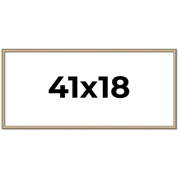 41x18 Frame Silver Real Wood Picture Frame Width 0.75 Inches | Interior Frame Depth 0.5 Inches |