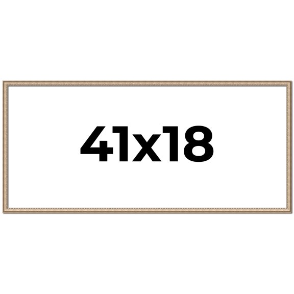 41x18 Frame Silver Real Wood Picture Frame Width 0.75 Inches | Interior Frame Depth 0.5 Inches |