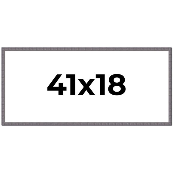 41x18 Frame Slate Blue Distressed Rustic Solid Wood Picture Frame | 0.75 Inch Moulding Width |