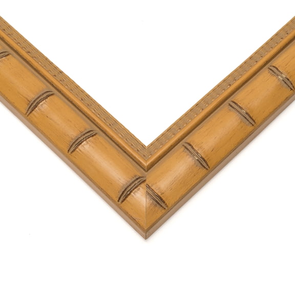 41x18 Light Brown Bamboo Real Wood Picture Frame Width 1.5 inches | Interior Frame Depth 0.5 inches