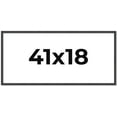 thumbnail image 1 of 41x18 Rustic Brown Real Wood Picture Frame Width 0.75 inches | Interior Frame Depth 0.5 inches |, 1 of 8