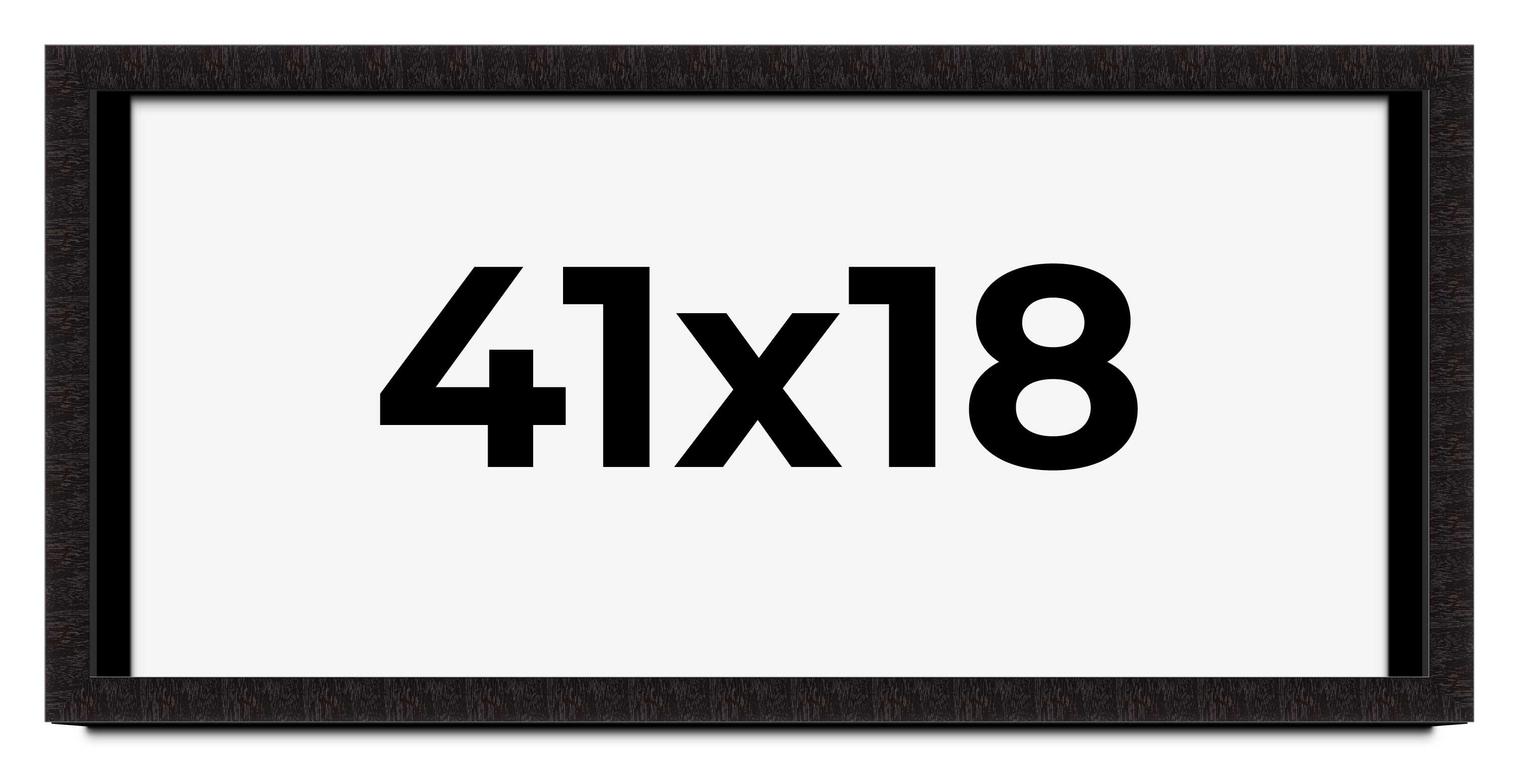 Typical Picture Frame Rabbet Depth 41x18 Shadow Box Black Solid Wood Display Picture Frame | 1 Inch Rabbet ...