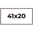 thumbnail image 1 of 41x20 Frame Brown Bamboo with Dark Coffee/Walnut Finish | Solid Wood Picture Frame Width 0.75, 1 of 8