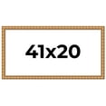 thumbnail image 1 of 41x20 Frame Gold Real Wood Picture Frame Width 1.5 inches | Interior Frame Depth 0.5 inches |, 1 of 8
