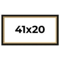 thumbnail image 1 of 41x20 Frame Gold Real Wood Picture Frame Width 2.25 Inches | Interior Frame Depth 0.5 Inches |, 1 of 8