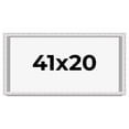 thumbnail image 1 of 41x20 Shadow Box Frame Silver | 1.625 Inches Deep Real Wood Contemporary Shadowbox Display Frame |, 1 of 7
