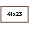 thumbnail image 1 of 41x23 Frame Brown Farmhouse Solid Wood Picture Frame Width 1.5 Inches | Interior Frame Depth 0.5, 1 of 8