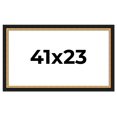 thumbnail image 1 of 41x23 Frame Gold Real Wood Picture Frame Width 2.25 Inches | Interior Frame Depth 0.5 Inches |, 1 of 8