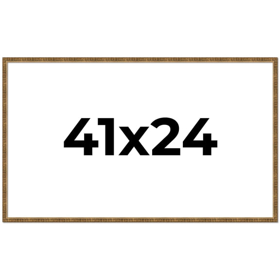 41x24 Frame Gold Picture Frame - Complete Modern Photo Frame Includes UV Acrylic Shatter Guard