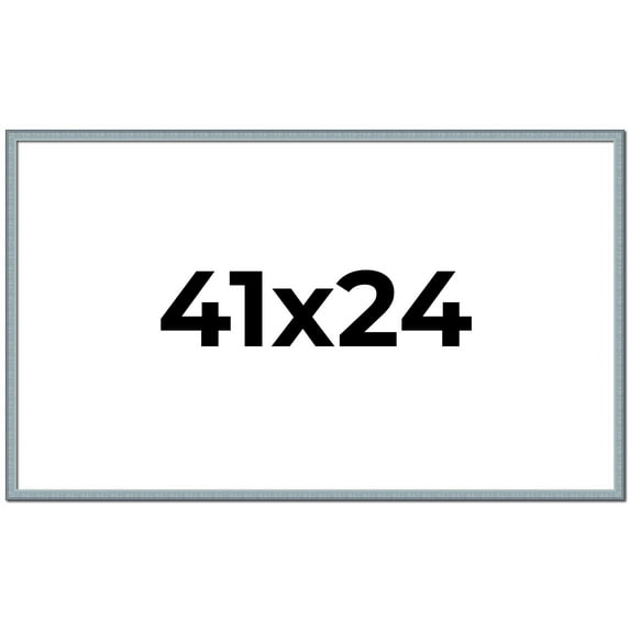 41x24 Frame Rustic Sky Blue Solid Wood Picture Frame | 0.75 Inch Moulding Width |Includes UV
