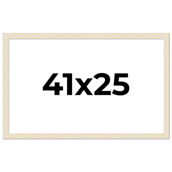 41x25 Frame White Barnwood Picture Frame Includes UV Acrylic Plexiglass, Acid Free Foam Backing