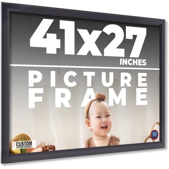 41x27 Frame Black Passaggi Solid Wood Picture Frame Width 1.5 Inches | Interior Depth 0.5 Inches |