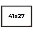 thumbnail image 1 of 41x27 Frame Black Real Wood Picture Frame Width 2.25 Inches | Interior Frame Depth 0.5 Inches |, 1 of 8