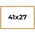 thumbnail image 1 of 41x27 Frame Gold Bamboo Solid Wood Picture Frame | 1 Inch Moulding Width | Interior Frame Depth, 1 of 8