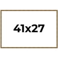 thumbnail image 1 of 41x27 Frame Gold Solid Wood Picture Frame - Complete Modern Photo Frame Includes UV Acrylic, 1 of 8
