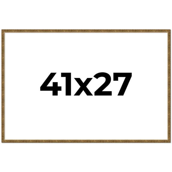 41x27 Frame Gold Solid Wood Picture Frame - Complete Modern Photo Frame Includes UV Acrylic