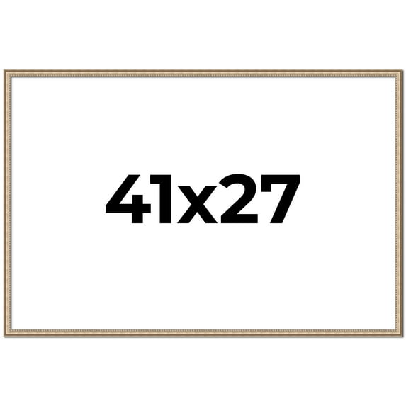 41x27 Frame Silver Real Wood Picture Frame Width 0.75 Inches | Interior Frame Depth 0.5 Inches |