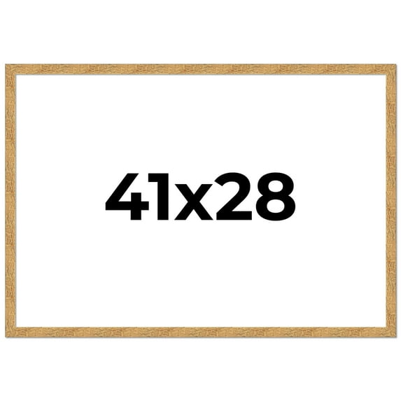 41x28 Frame Beige Real Wood Picture Frame Width 1.25 inches | Interior Frame Depth 0.5 inches |