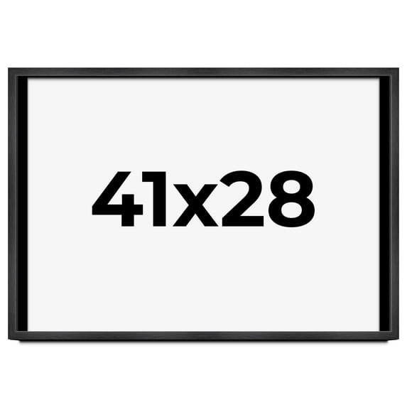 41x28 Frame Black Charcoal Grey Wood Textured Picture Frame | 0.75 Inch Moulding Width | Gunmetal