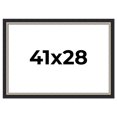 thumbnail image 1 of 41x28 Frame Black Real Wood Picture Frame Width 2.25 Inches | Interior Frame Depth 0.5 Inches |, 1 of 8