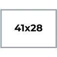 thumbnail image 1 of 41x28 Frame Blue Scuffed Farm Board Solid Wood Picture Frame Width 0.75 Inches | Interior Depth 0.5, 1 of 8