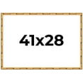 thumbnail image 1 of 41x28 Frame Gold Bamboo Solid Wood Picture Frame | 1 Inch Moulding Width | Interior Frame Depth, 1 of 8