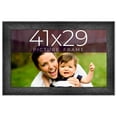 thumbnail image 1 of 41x29 Frame Black Real Wood Picture Frame Width 1.5 inches | Interior Frame Depth 0.5 inches | Barn, 1 of 8