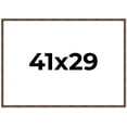 thumbnail image 1 of 41x29 Frame Brown Bamboo with Dark Coffee/Walnut Finish | Solid Wood Picture Frame Width 0.75, 1 of 8