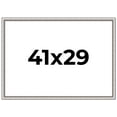 thumbnail image 1 of 41x29 Frame Silver Real Wood Picture Frame Width 1.25 Inches | Interior Frame Depth 0.5 Inches |, 1 of 8