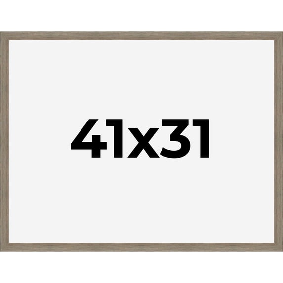 41x31 Frame Gray Barnwood Rustic Solid Wood Picture Frame | 1.5 Inch Moulding Width | Includes UV