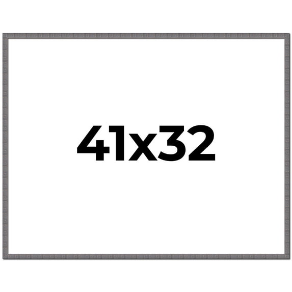 41x32 Frame Slate Blue Distressed Rustic Solid Wood Picture Frame | 0.75 Inch Moulding Width |