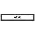 thumbnail image 1 of 41x6 Frame Black Rustic Barnwood Solid Wood Picture Frame | 1.5 Inch Moulding Width | Includes UV, 1 of 8