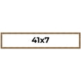 thumbnail image 1 of 41x7 Frame Gold Solid Wood Picture Frame - Complete Modern Photo Frame Includes UV Acrylic, 1 of 8