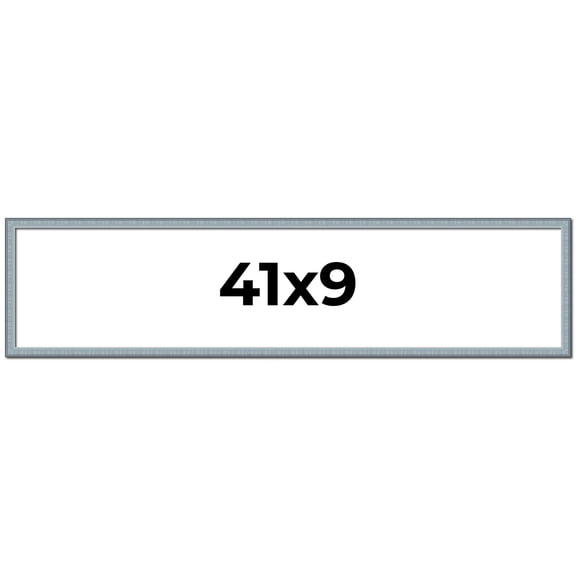 41x9 Frame Rustic Sky Blue Solid Wood Picture Frame | 0.75 Inch Moulding Width |Includes UV Acrylic