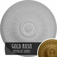 thumbnail image 1 of 42 1/2"OD x 4 5/8"P Springtime Ceiling Medallion (Fits Canopies up to 9 3/8"), Hand-Painted Gold, 1 of 12