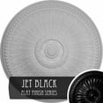 thumbnail image 1 of 42 1/2"OD x 4 5/8"P Springtime Ceiling Medallion (Fits Canopies up to 9 3/8"), Hand-Painted Jet Black, 1 of 14