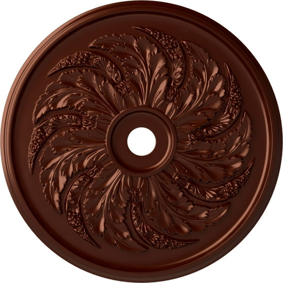 42 1/8"OD x 1 7/8"P Sellek Ceiling Medallion (Fits Canopies up to 9"), Hand-Painted Antique Copper
