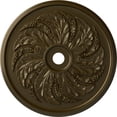 thumbnail image 1 of 42 1/8"OD x 1 7/8"P Sellek Ceiling Medallion (Fits Canopies up to 9"), Hand-Painted Brass, 1 of 7