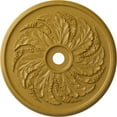 thumbnail image 1 of 42 1/8"OD x 1 7/8"P Sellek Ceiling Medallion (Fits Canopies up to 9"), Hand-Painted Iridescent Gold, 1 of 7