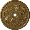 thumbnail image 1 of 42 1/8"OD x 1 7/8"P Sellek Ceiling Medallion (Fits Canopies up to 9"), Hand-Painted Pale Gold, 1 of 7