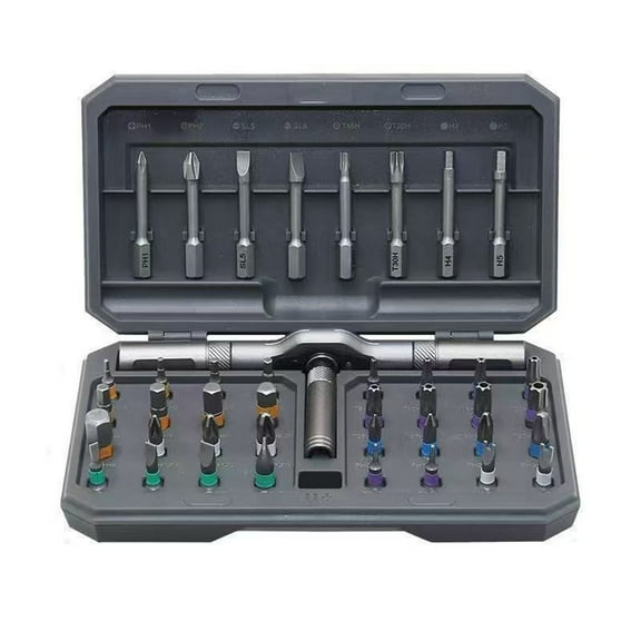 A 42 In 1 Magnetic Screwdriver Set With Detachable T Ratchet Handle, Multitool Precision Screwdriver Kit For Diy Home Repair, Magnetic Bit Holder With Portable Case