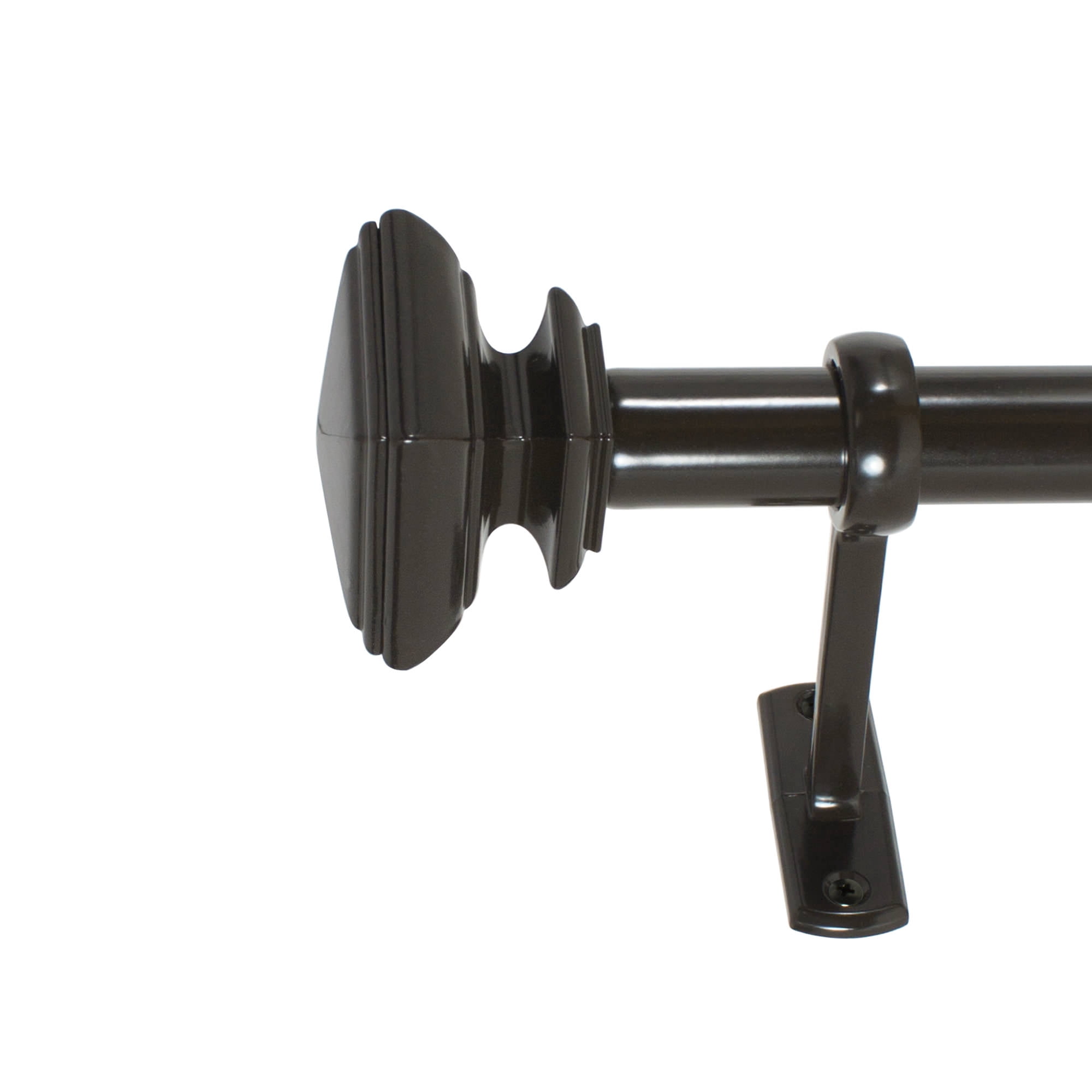 42120" Better Homes and Gardens 1" Pressed Square Adjustable Drapery Rod Set