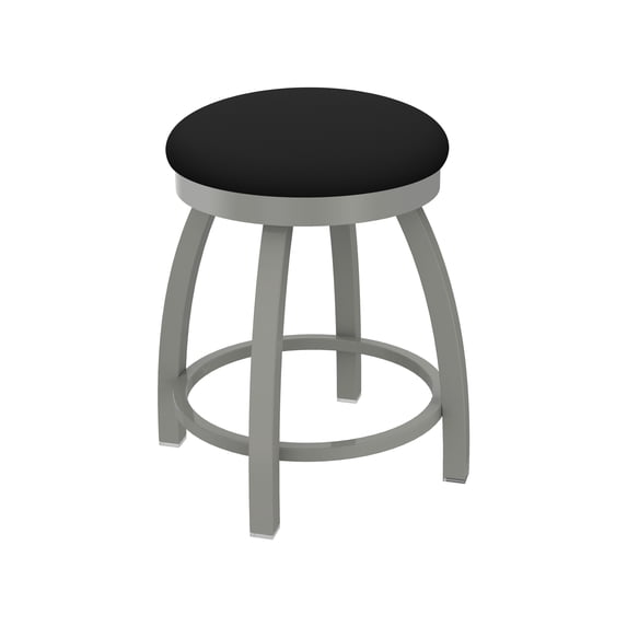 Holland Bar Stool Co Misha Swivel Dining Stool with Faux Leather Seat