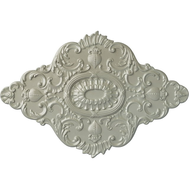 42 3/4"W x 28 7/8"H x 1"P Ashford Ceiling Medallion, Hand-Painted Flash Copper