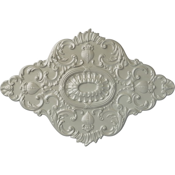 42 3/4"W x 28 7/8"H x 1"P Ashford Ceiling Medallion, Hand-Painted Flash Copper