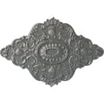 thumbnail image 1 of 42 3/4"W x 28 7/8"H x 1"P Ashford Ceiling Medallion, Hand-Painted Silver, 1 of 5
