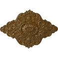thumbnail image 1 of 42 3/4"W x 28 7/8"H x 1"P Ashford Ceiling Medallion, Hand-Painted Smokey Topaz Crackle, 1 of 5