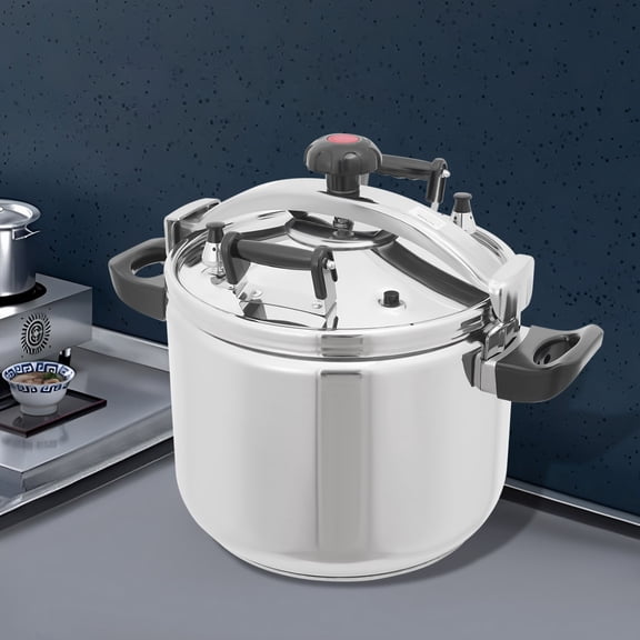 42.3 Qt Stainless Steel Pressure Cooker, Commercial Large Capacity Pressure Canner & Cooker, Heavy Duty 60KPa Pressure Pot for Restaurant, Catering,  Compatible with Gas, Induction & Electric Stoves