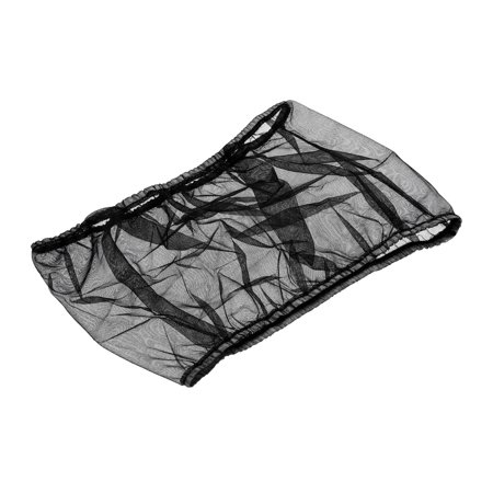 42.5" Adjustable Birdcage Feather Catcher Airy Skirt Mesh Bird Cage Net Cover, Black