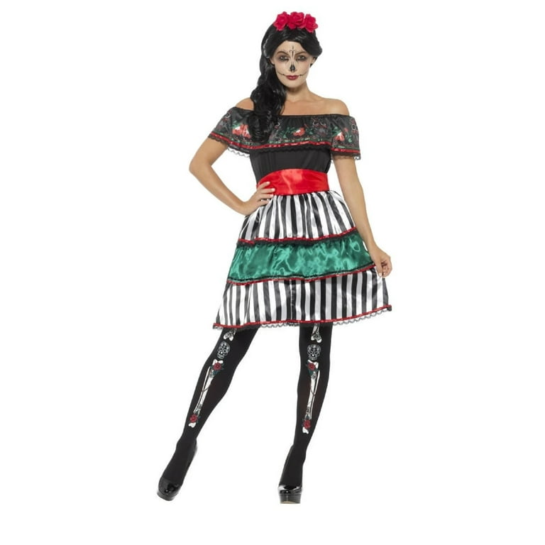 Day Of The Dead Senorita Doll Costume Adult Day Of The Dead Senorita Doll Costume Adult